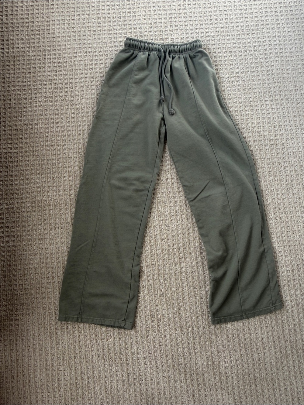 Zara Olive Green Drawstring Lounge Pants